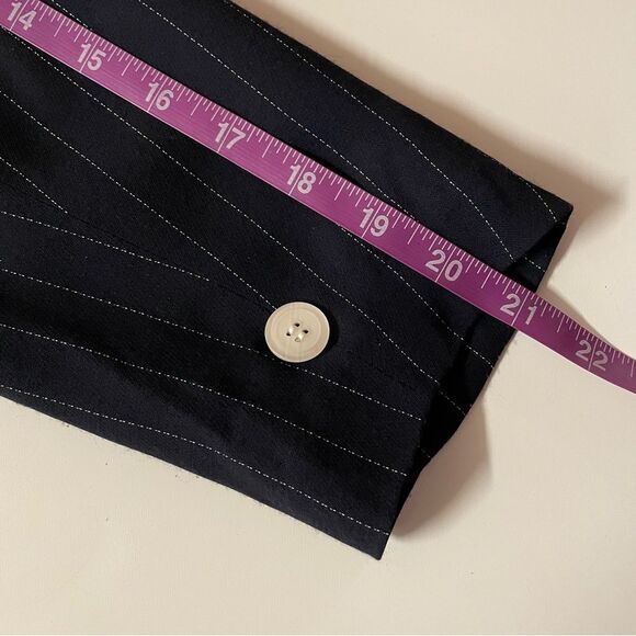 Vintage Jones New York Navy Striped Petite Sized Blazer Size 8P EUC - Picture 8 of 13